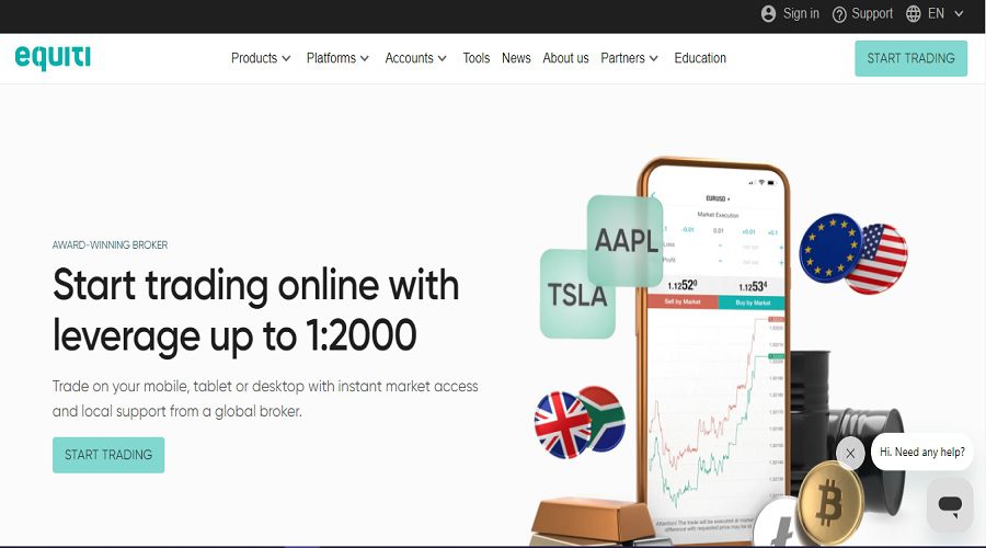 شركة التداول Equiti