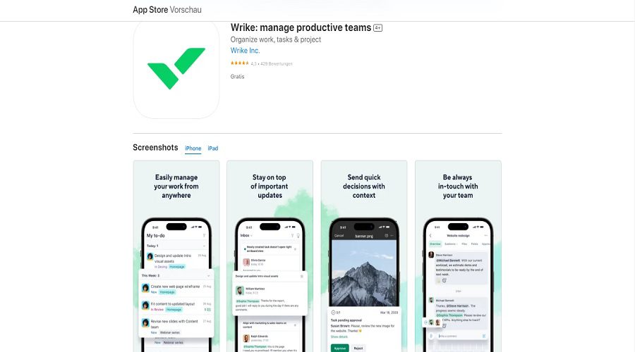 ميزات برنامج وتطبيق Wrike