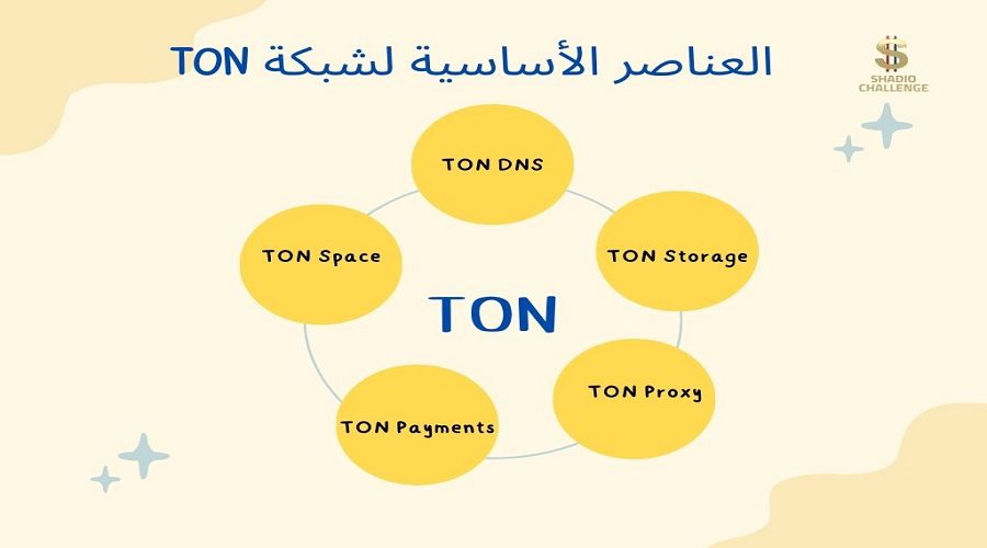 العناصر المكونة لشبكة TON المفتوحة 