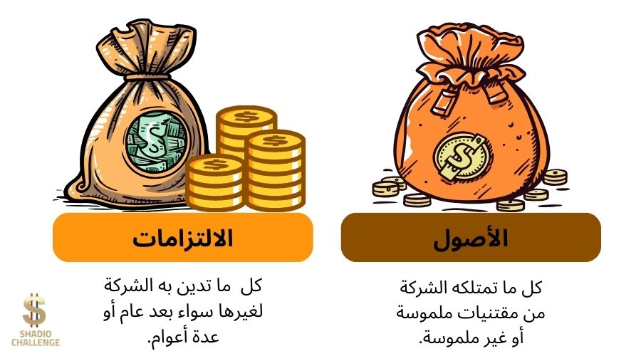 الفرق بين الأصول والالتزامات