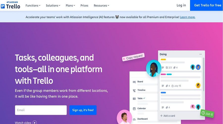 تطبيق Trello لإدارة المشاريع