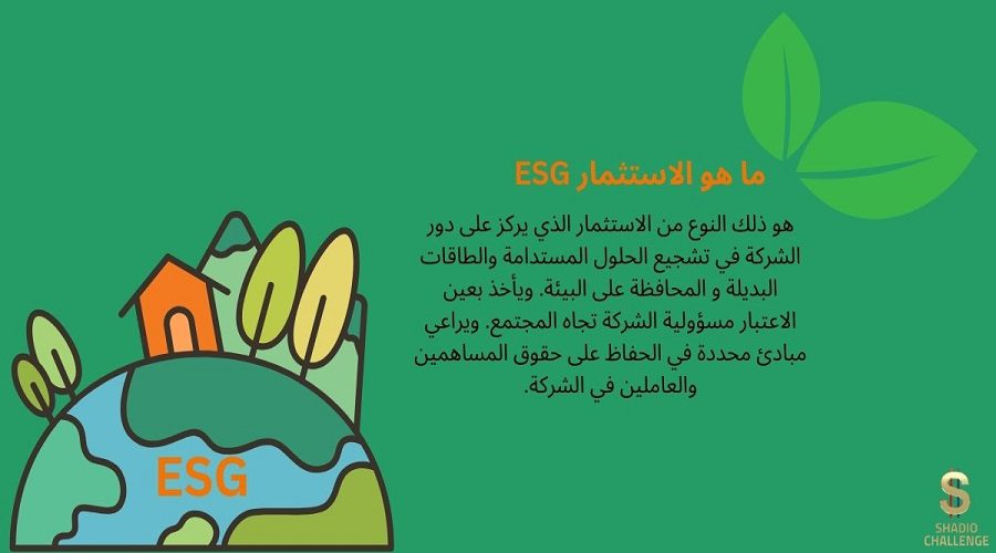 مفهوم نمو الاستثمار البيئي والاجتماعي والحوكمة ESG