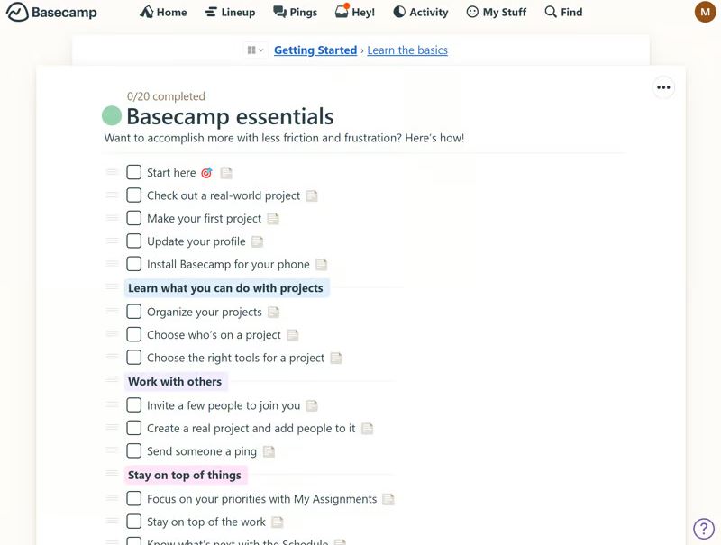 أهمية أداة Basecamp لإدارة الفرق الصغيرة اونلاين