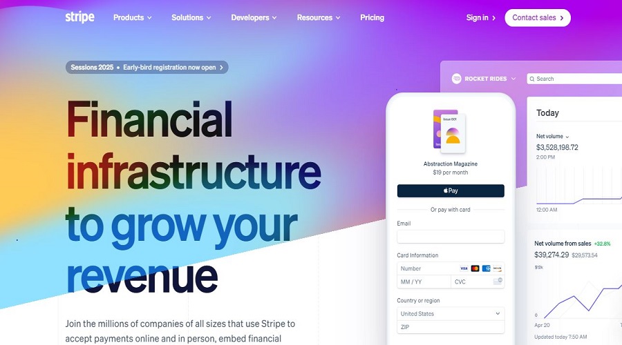 شركة Stripe لمعالجات الائتمان