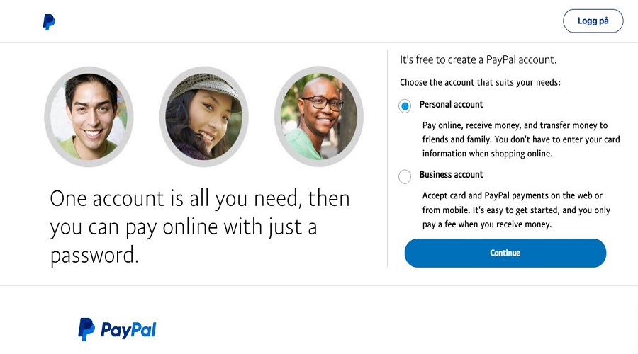 كيفية إنشاء حساب على PayPal