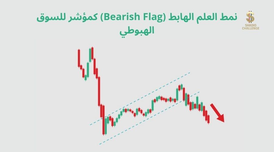 نمط العلم الهابط (Bearish Flag) كمؤشر للسوق الهبوطي