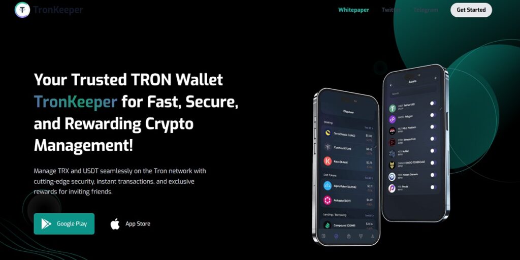 تطبيق Tronkeeper للعملات المشفرة