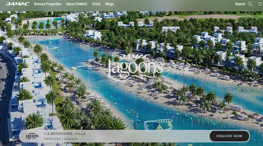أبرز المشاريع العقارية في الإمارات 2025 - مشروع DAMAC Lagoons في دبي