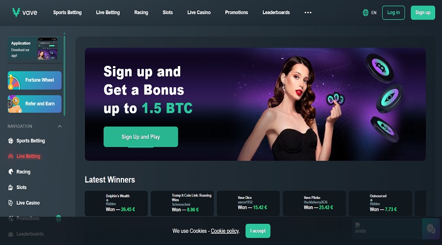 أفضل ألعاب Crypto Dice منصة Vave