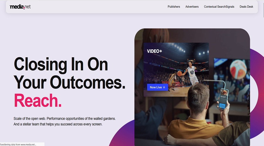 الموقع الرسمي لمنصة Media net ربح المال من المدونات