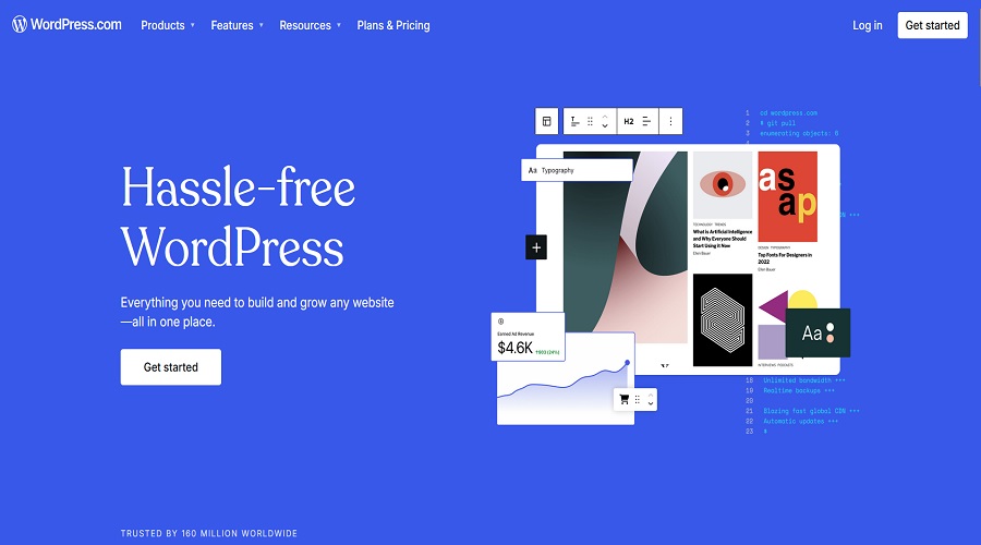 الموقع الرسمي لمنصة WordPress