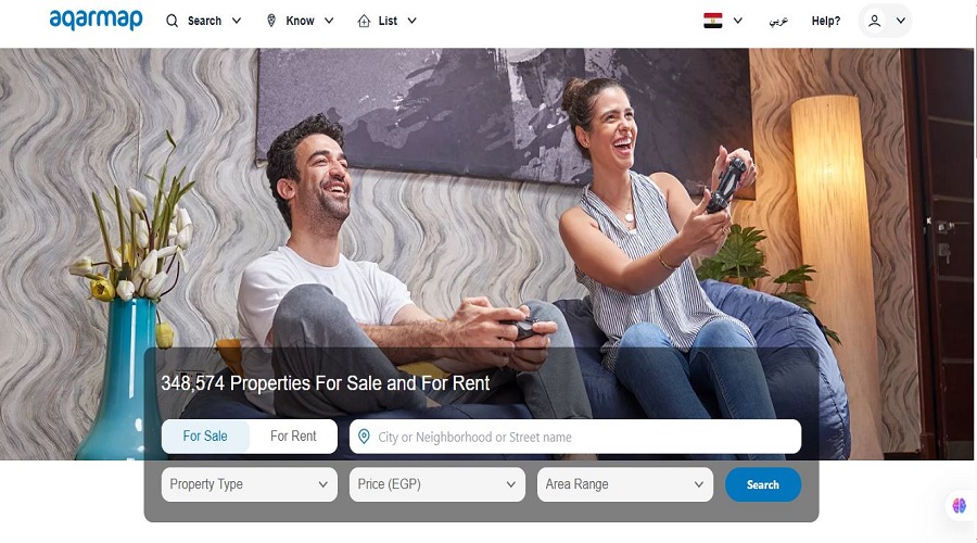 تطبيق Aqarmap للبحث عن العقارات