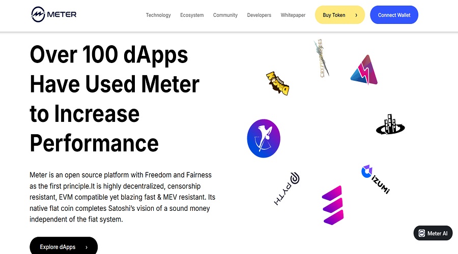 تطبيقات لامركزية تستخدم METER