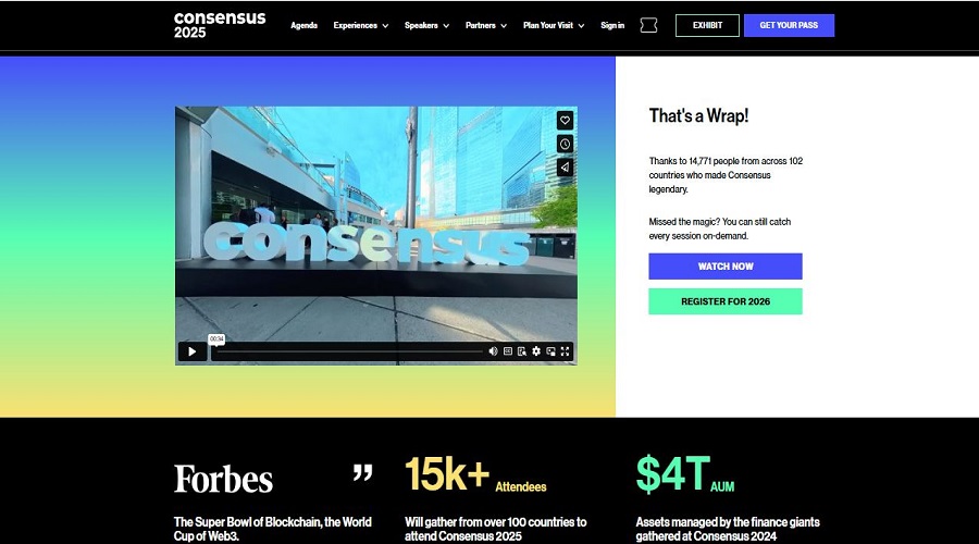 معرض Consensus 2025 : أبرز معارض التشفير لعام 2025