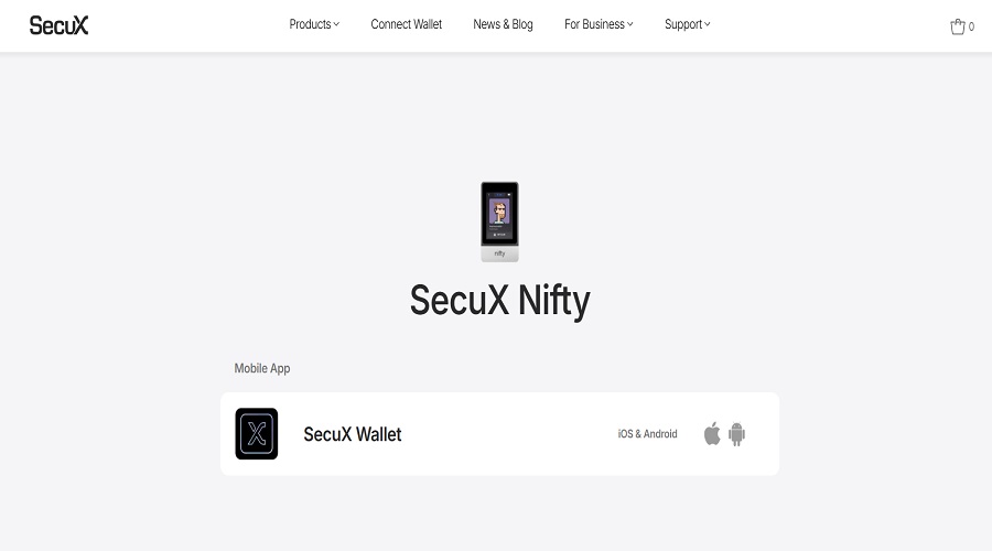 محفظة SecuX Nfty للعملات المشفرة