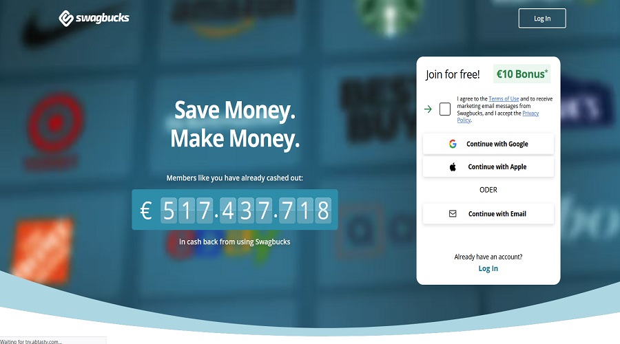موقع Swagbucks للربح من مشاهدة الإعلانات