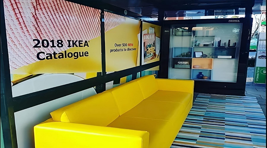 الأرائك التي وضعتها شركة IKEA في محطات الحافلات