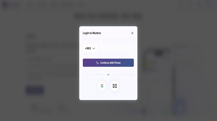 التسجيل في منصة Mudrex