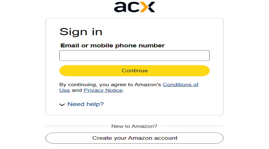 كيفية التسجيل في منصة ACX