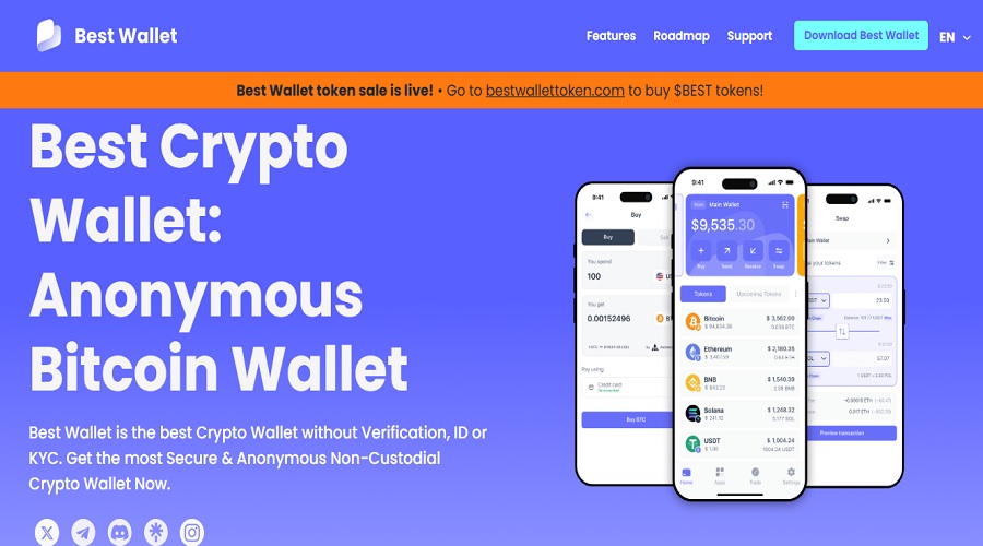 محفظة Best Wallet من محافظ Tron المشفرة البرمجية