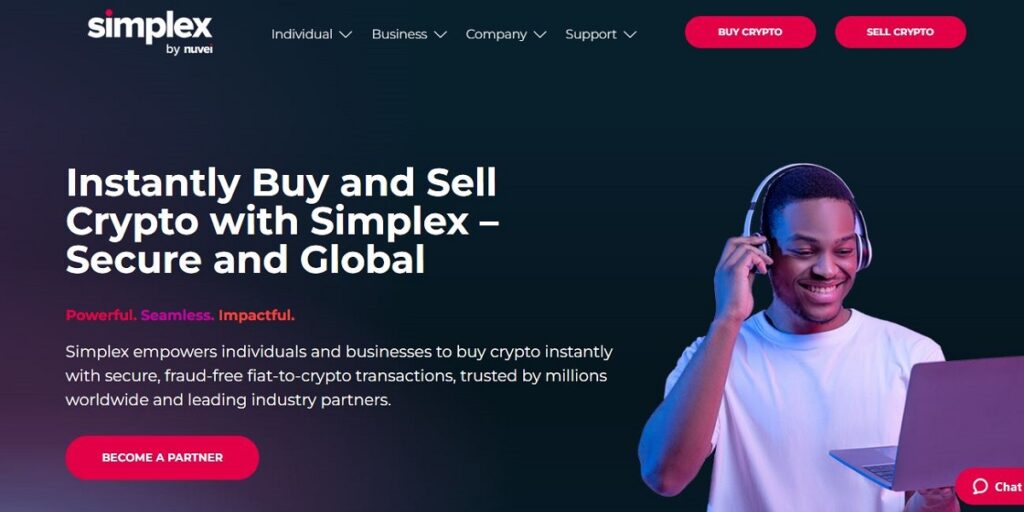 منظومات الدفع والتكنولوجيا المالية منصة Simplex للعملات المشفرة