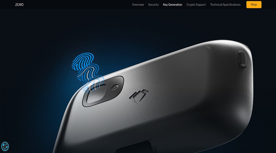 الأمن المعزز بالضمانات البيومترية لمحفظة ngrave zero للعملات المشفرة