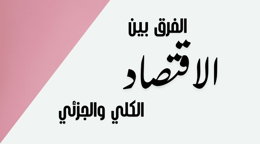 الفرق بين الاقتصاد الكلي والاقتصاد الجزئي