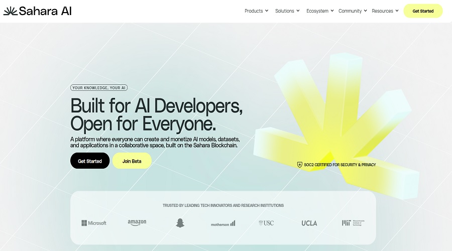 حول منصة Sahara Ai للتداول اللامركزي