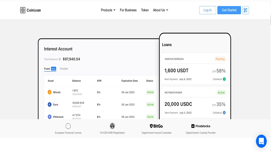 منصة CoinLoan لقروض العملات المشفرة