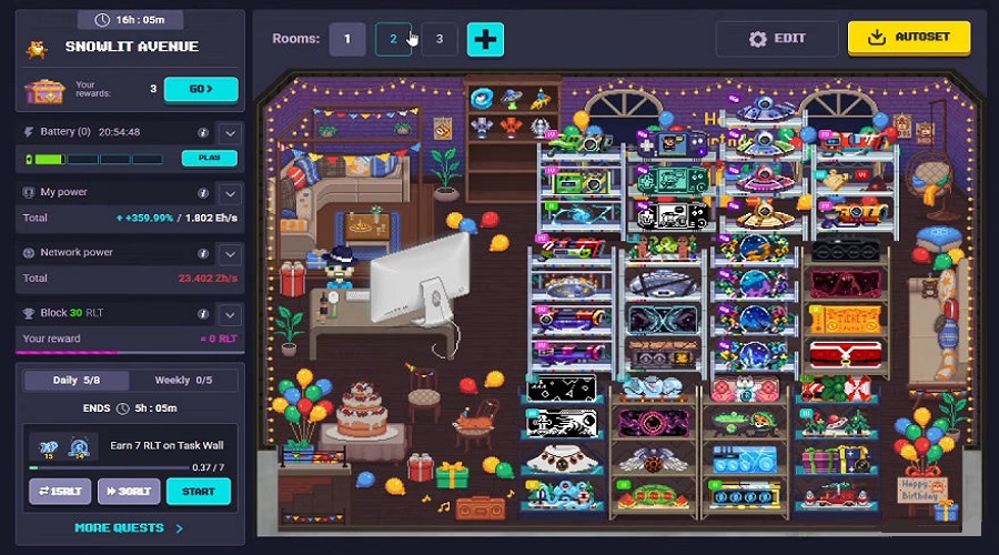 6. لعبة RollerCoin