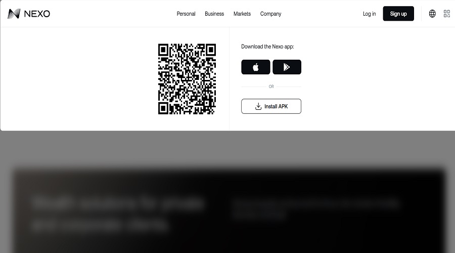 تحميل تطبيق Nexo للعملات المشفرة