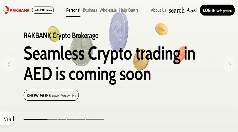 تداول العملات المشفرة في Rakbank