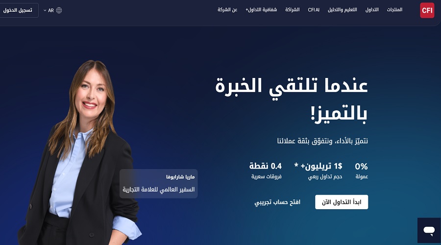 حول وسيط التداول CFI