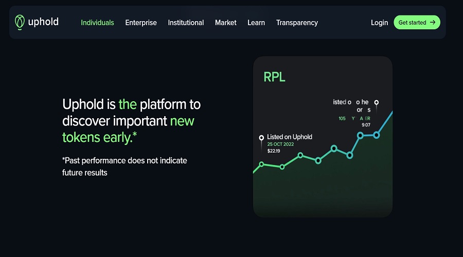 منصة Uphold للعملات المشفرة