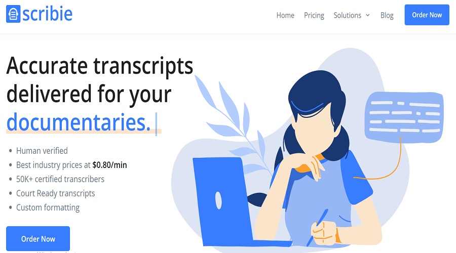 الربح من موقع scribie للنسخ الصوتي