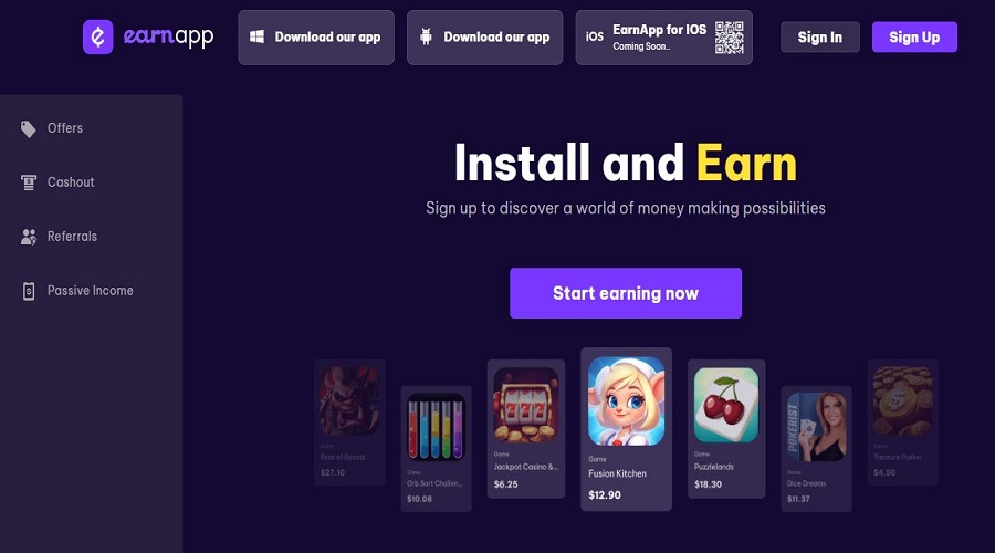  EarnApp أرباح سريعة تبدأ من أول يوم!