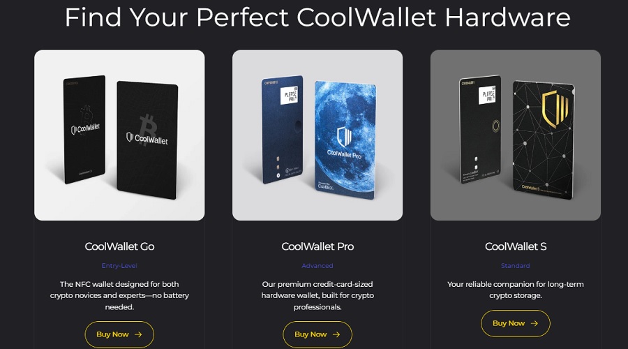 إصدارات محفظة Coolwallet للعملات المشفرة