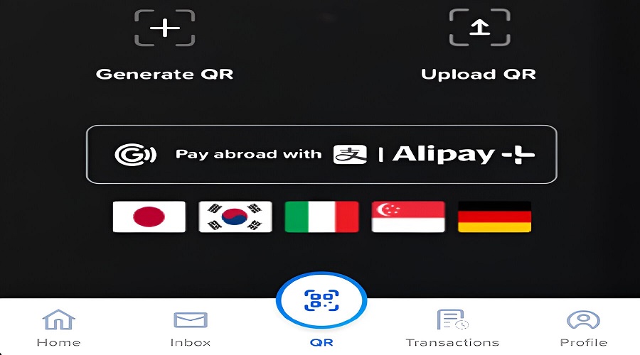 استخدام رموز QR لل إرسال والاستقبال على Gcash