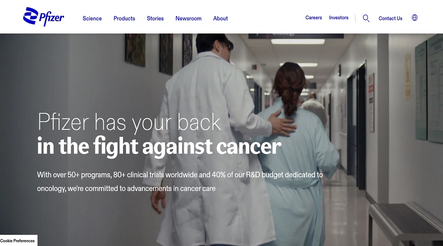 الموقع الرسمي لشركة فايزر أفضل أسهم التكنولوجيا الحيوية 2025