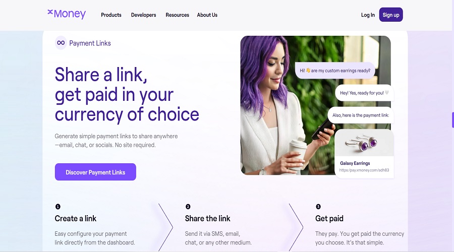 مشاركة الروابط في منصة X Money