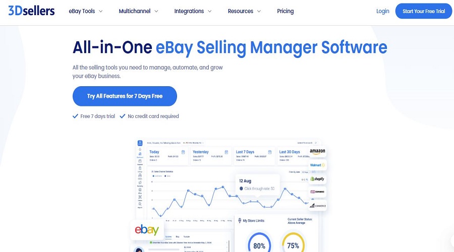  3Dsellers لوحة تحكم متكاملة للبائعين المحترفين