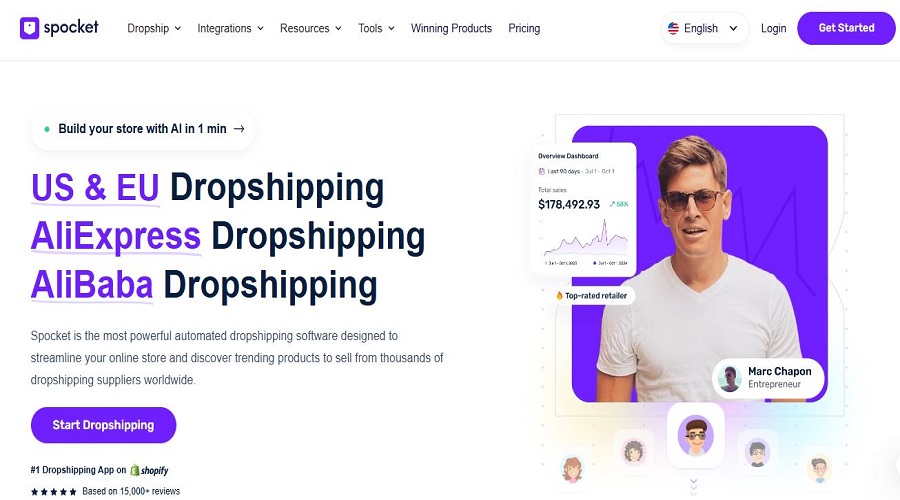 Spocket اختيار المنتجات الرابحة في الدروبشيبينغ