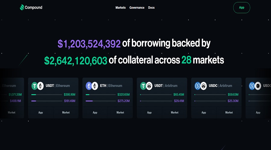 الموقع الرسمي لمنصة Compound
