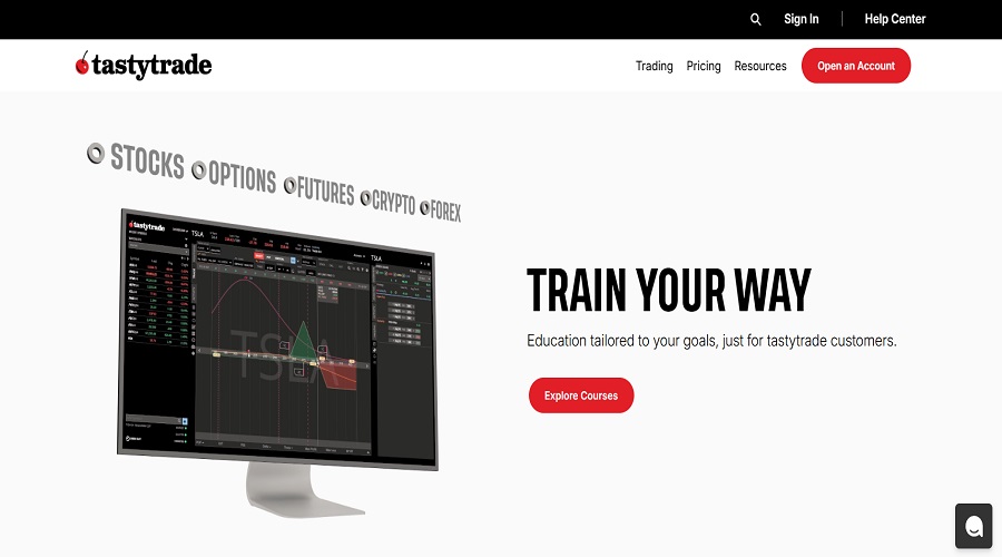 الموقع الرسمي لمنصة Tastytrade