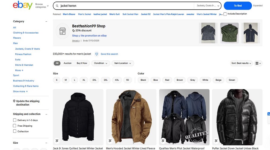 تحديد السعر وخيارات الشحن 