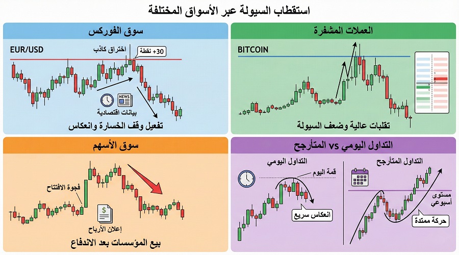 استقطاب السيولة عبر الأسواق المختلفة