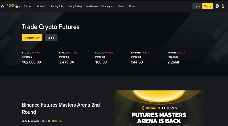 منصة Binance أفضل منصات تداول الهامش للبيتكوين 2025