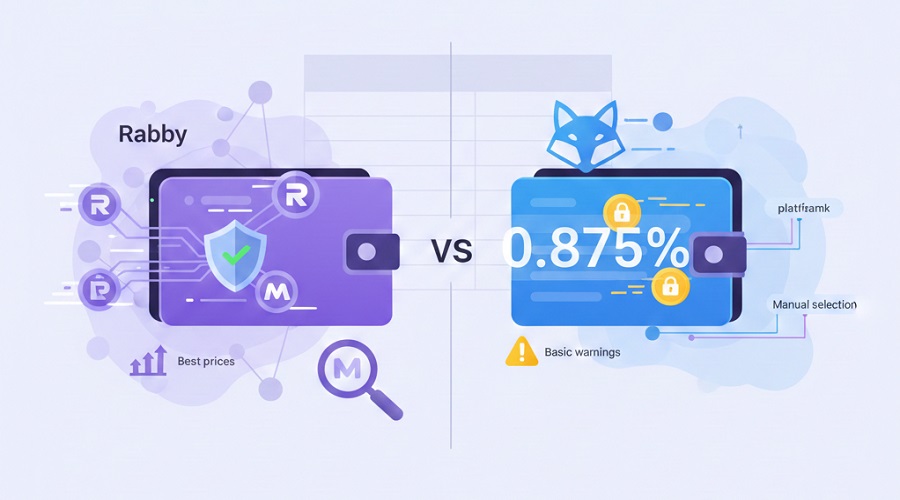 4. تبادل العملات الرقمية داخل المحفظة