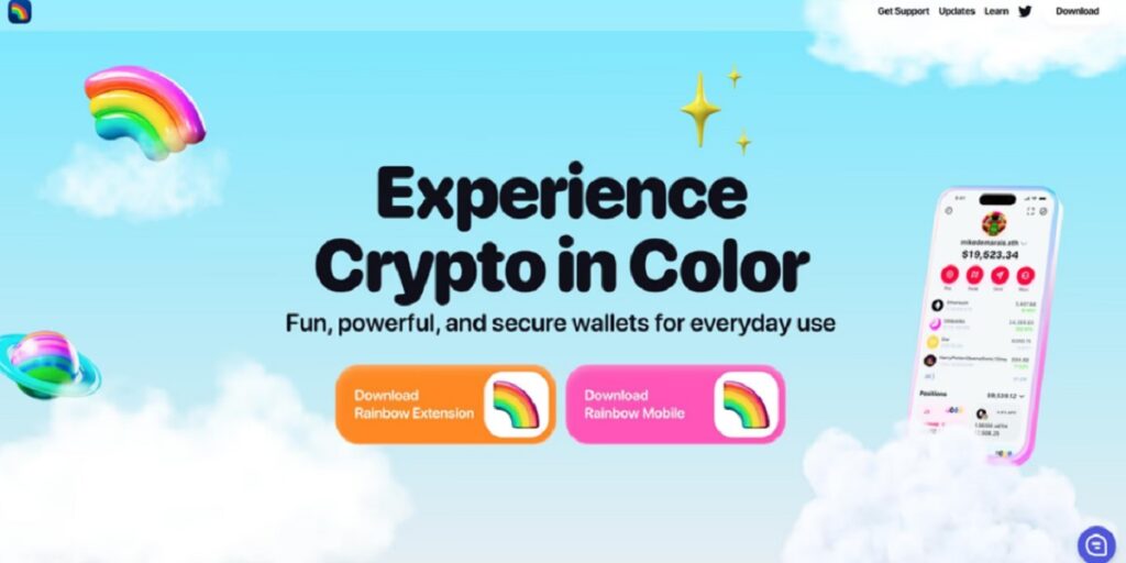 شرح تفاصيل محفظة Rainbow المشفرة طرق السحب والإيداع في Rainbow