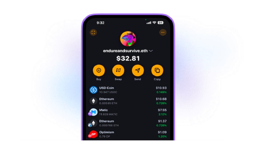 محفظة Rainbow المشفرة